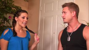 I Was Rubbing My Clit When My Stepbro's Friend Came and Gave Me a Huge Load of Spunk