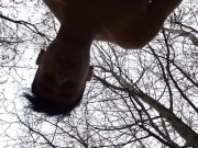 Twink cum fart after public bareback POV