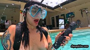 Aquaphilias- Mia Hope- FINALLY Some alone time in the Pool on SCUBA