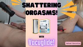 Velvet lets her man spunk with Vacuglide.