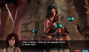 Treasure of Nadia - 98&97 - Gameplay - Roleplay - Dildo Like Structure 3some Insertion - Nun Anal Sex