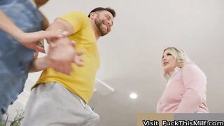 Thick Blonde MILF Jenna Starr Seduces Seth & Get Fucked Right Behind His Gf's Back