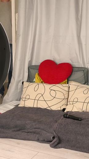 French Camgirl Screams Too Loud Live - Neighbor Joins, Creampie &amp; Squirting   Clip 1