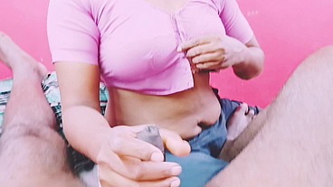 Step son fucking stepmom Telugu dirty talks.