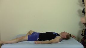 Ruthless Scissorhold Moves and Face Sitting Done in POV and Regular View by Naked Hottie in Socks