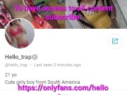 Femboy kitten rides a BBC in her beachwear