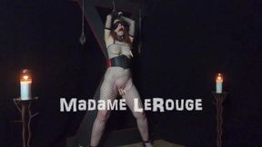 Submissive Redhead Milf Tied To Cross And Tortured With Clothespins