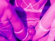 The femboy sissy Mylene AnAlyze bounce on her dildos and moans in chastity (she craves for cocks)