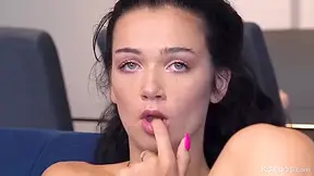 Good Brunette Is Playing With Her Hungry Shaved Pussy - Rose Winters