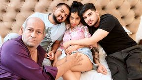 3 Men Had Hardcore Sex with an Indian Girl, Called Her to a Hotel and Sucked Her Pussy (hindi Audio)