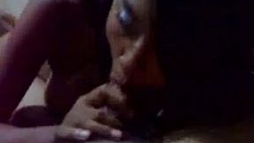 Dark skinned amateur Burmese girl gives one my buddies a BJ