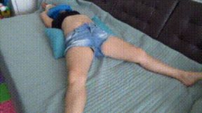 girl will be licking and kissing your navel BB