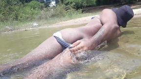 075 a very nice river bath and then a hot fuck