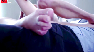 Stepmom's Hot Daughter Catches Stepbrother Jerking Off And Gives Him A Surprise Blowjob