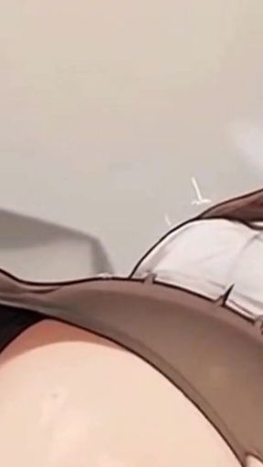 Waifu Secretary POV - Latina &amp; Colored Hair Office Close-Up Teasing   Clip 1