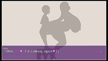 Holy Mother Of God [ Cuckolding Hentai game PornPlay ] Ep.13 the midget is playing with his wife massive tits in the bathroom
