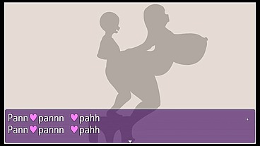 Holy Mother Of God [ Cuckolding Hentai game PornPlay ] Ep.13 the midget is playing with his wife massive tits in the bathroom
