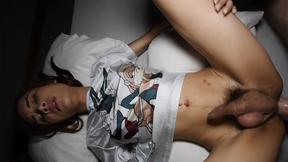 ”Big dick Asian TS hoe bareback ass fucking after guy enjoyed perfect blowjob”