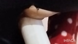 TO BE FUCK FROM BEHIND BY A BIG TOY IS GREAT,close up view