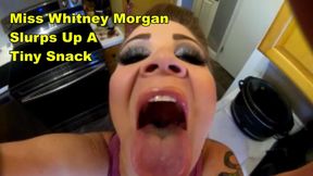 Miss Whitney Morgan Slurps Up A Tiny Snack