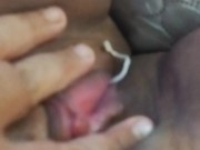 Lollipop in my bellybutton,masturbating on red point and came as usual