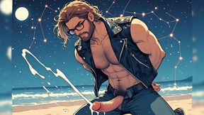 Handsome Hunks Night Beach (ai)
