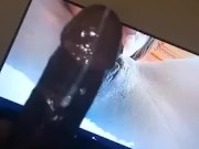 BBC hard cum after edging