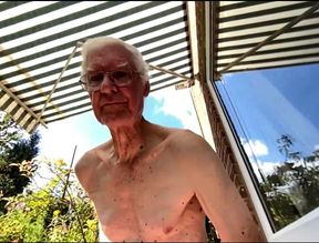 Naked Outdoors for Web Show Cum Shot