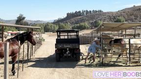 ”Big Boobed Cowgirl Blake Blossom Screwed By Her Neighbor”