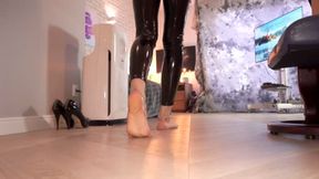 Under Shiny Leggings Of Lisa From Ukraine - Part 1 - 4K