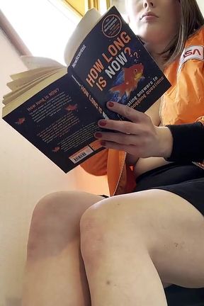 Hot Tight Puffy Pussy Sexy Brunette Social Media Influencer No Panties in a Short Mini Skirt teases