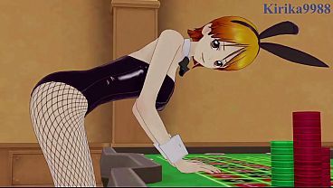 Yamato (Bunny Girl) and Nami (Bunny Girl) intense sex. - One Piece Hentai