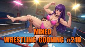 Mixed Wrestling Gooning #21D: Thigh Dominion Goon State (Animated, Music, Text)