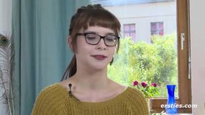 Karoline enjoys being naked in front of the Ersties community