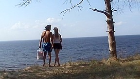 Mind Blowing sexy naked pair fucking on the desolate river bank