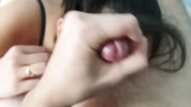 Eating Daddy's ass while he jacks off