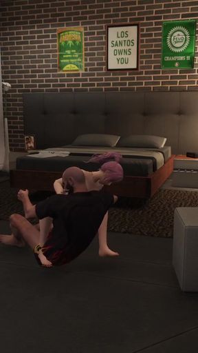 Trevor has sex with his boyfriend Franklin   Clip 1