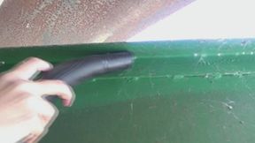 I'm cleaning an abandoned garage of spiders and cobwebs