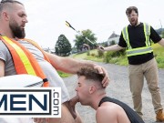 MEN - Trevor Brooks Rides Chuck Conrad's Huge Dick In His Car And Waits For His To Cum On His Face