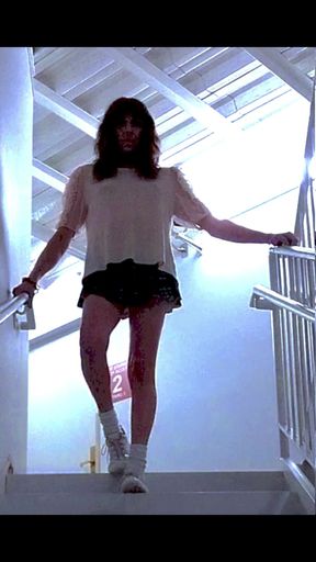 Schoolgurl in tha Stairwell