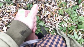 Twink Jerks Off Big Cock in Risky Forest Compilation