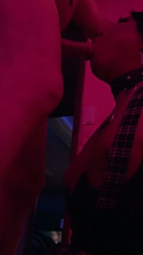 Blowjob in the Pink Room