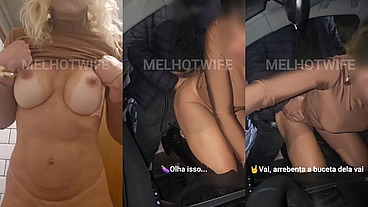 55 - MEU PRIMEIRO DOGGING - ERA PARA SER UM JANTAR A DOIS MAS O MARIDO ACABOU TENDO Q ASSISTIR O DESCONHECIDO ME COMER NO MEIO DA RUA