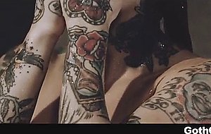 Joanna fiercely fingers stoyas pussy