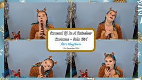 Sensual BJ In A Reindeer Costume - Solo Girl