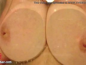 Dirty Girl Siri Gets Her Huge Tits Clean