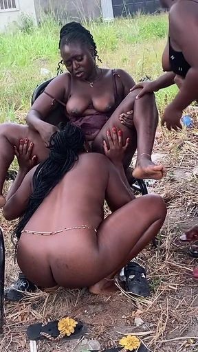 Lesbian Girls Fuck a Guy