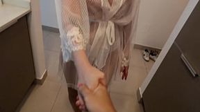 Her Husband Was Gone &mdash;  Her Pussy Was Wet &mdash;  so I Fucked My step Mom�s Married Best Friend