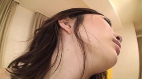 Horny man licks and plays with pretty Japanese babe on the bed