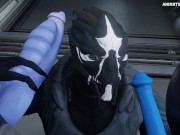 Alien Gangbang and Growth Animation